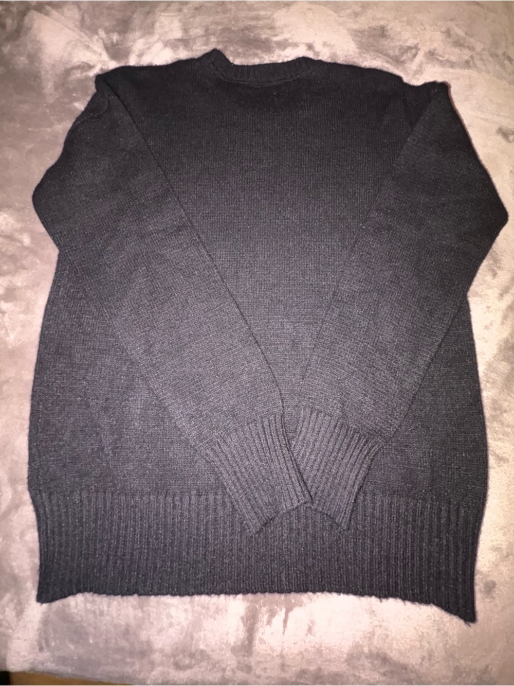 Rae Dunn Black Sweater with White LOVE. Graphic - Picture 4 of 6